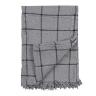 Clayre & Eef | Plaid Grijs Zwart 125x150 cm | KT060.136