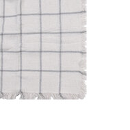 Clayre & Eef | Plaid Wit, Grijs 125x150 cm | KT060.137