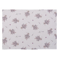 Clayre & Eef | Theedoek Paars, Wit 50x70 cm | LAG42