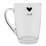 Clayre & Eef | Theeglas Transparant 11x8x11 cm / 300 ml | LBSGL0010