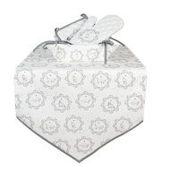 Clayre & Eef | Ovenwant Wit Grijs 18x30 cm | LGC44