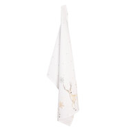 Clayre & Eef | Theedoek Wit Beige 50x70 cm | PCH42
