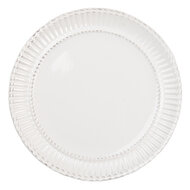 Clayre & Eef | Servies Ontbijtbord Wit ø 21x2 cm | PLDP