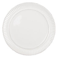Clayre & Eef | Servies Dinerbord Wit ø 27x2 cm | PLFP