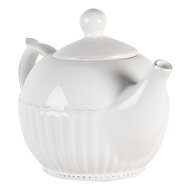 Clayre & Eef | Theepot Wit 21x13x14 cm / 750 ml | PLTE