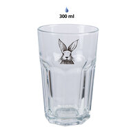 Clayre & Eef | Waterglas Transparant ø 7x12 cm / 300 ml | RAEGL0004
