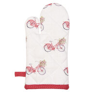Clayre & Eef | Kind Ovenwant Rood, Wit 12x21 cm | RBC44K