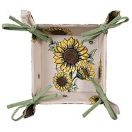 Clayre & Eef | Broodmand Geel Beige 35x35x8 cm | SUS47