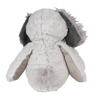 Clayre & Eef | Decoratie Knuffel Hond Grijs Wit 18x22x32 cm | TW0592
