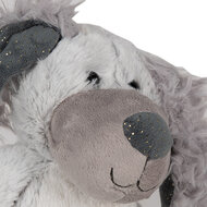 Clayre & Eef | Decoratie Knuffel Hond Grijs Wit 18x22x32 cm | TW0592