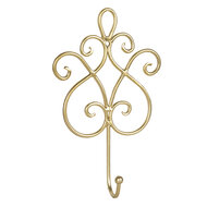 Clayre & Eef | Wandhaak Goudkleurig 15x5x22 cm | W40352GO