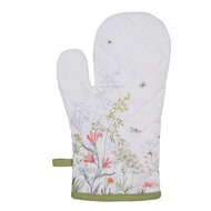 Clayre & Eef | Ovenwant Wit Groen 18x30 cm | WFF44