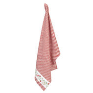 Clayre & Eef | Theedoek Rood, Wit 50x70 cm | WIS42