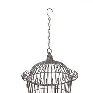 Clayre & Eef | Vogelkooi Decoratie Bruin ø 36x47/75 cm | 5Y1201