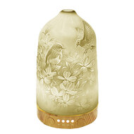Clayre & Eef | Geurolie diffuser Wit Bruin ø 9x17 cm | 6CE1838