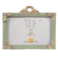 Clayre & Eef | Fotolijst Groen Goudkleurig 17x2x14 cm / 10x15 cm | 2F1140