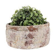 Clayre & Eef | Bloempot Binnen Beige ø 18x8 cm | 6TE0529M