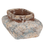 Clayre & Eef | Bloempot Binnen Beige Grijs 27x15x9 cm | 6TE0522L