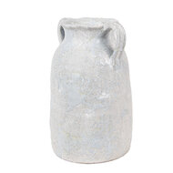 Clayre & Eef | Decoratie Vaas Grijs Beige 15x12x20 cm | 6TE0537S
