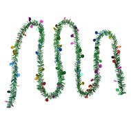Clayre & Eef | Decoratie slinger kerst (set van 12) Groen 450 cm | 65486