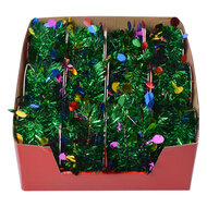 Clayre & Eef | Decoratie slinger kerst (set van 12) Groen 450 cm | 65486