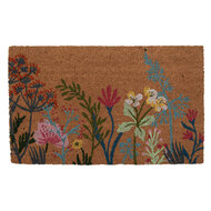 Clayre & Eef | Deurmat Binnen Bruin Roze 75x45x1 cm | WFFMC