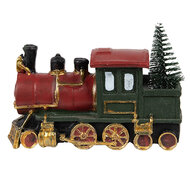 Clayre & Eef | Kerstdecoratie Locomotief Rood 11x5x7 cm | 6PR4335