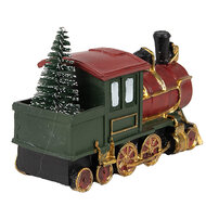 Clayre & Eef | Kerstdecoratie Locomotief Rood 11x5x7 cm | 6PR4335