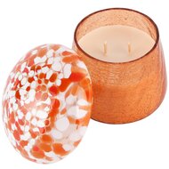 Dekoratief | Paddenstoel geurkaars 'Terra' m/citrus, glas/wax, 10x10x13cm | A248001