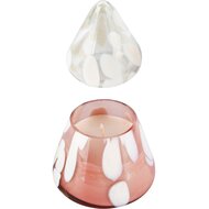 Dekoratief | Boompje geurkaars 'Chic Rouge',dennengeur,glas/wax, 9x9x16cm | A248035