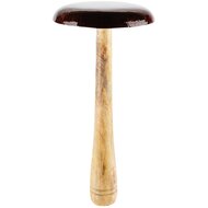 Dekoratief | Paddenstoel 'Chestnut Brown', hout/enamel, 18x18x55cm | A248107