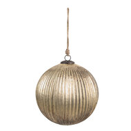 Clayre & Eef | Kerstbal Goudkleurig ø 20x20 cm | 6GL4549L
