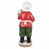 Clayre & Eef | Kerstdecoratie Kerstman Wit 26x20x59 cm | 5PR0124GG
