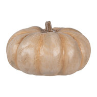 Clayre & Eef | Decoratie Pompoen Beige ø 22x13 cm | 6PR4371
