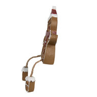 Clayre & Eef | Decoratie peperkoekpoppenset van 2 Bruin Wit 7x2x9 cm | 6PR4196
