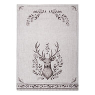 Clayre & Eef | Theedoek Beige Bruin 50x70 cm | GTW42-1
