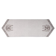 Clayre & Eef | Tafelloper Beige Bruin 50x160 cm | GTW65