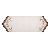Clayre & Eef | Tafelloper Beige Bruin 50x160 cm | LFJ65