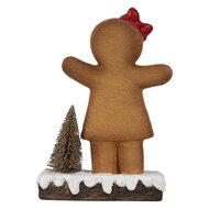 Clayre & Eef | Decoratie peperkoekpop Bruin 15x7x21 cm | 6CE1773