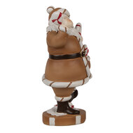 Clayre & Eef | Kerstdecoratie Kerstman Bruin 12x9x20 cm | 6PR4276
