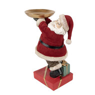 Clayre & Eef | Kerstdecoratie Kerstman Rood 17x13x26 cm | 6PR4300