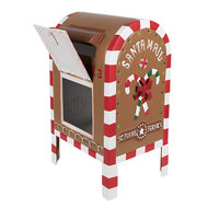 Clayre & Eef | Brievenbus Bruin Rood 22x18x34 cm | 6Y5628