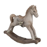 Clayre &amp; Eef   | Decoratie Hobbelpaard Beige 17x5x16 cm | 6PR4170