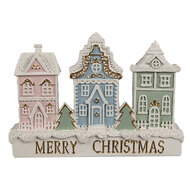Clayre & Eef | Decoratie Huis Wit 13x4x10 cm | 6PR4204