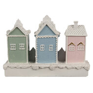 Clayre & Eef | Decoratie Huis Wit 13x4x10 cm | 6PR4204