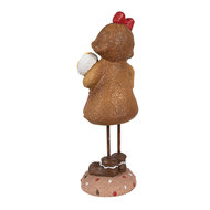 Clayre & Eef | Decoratie peperkoekpop Bruin 10x8x23 cm | 6PR4273