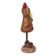 Clayre & Eef | Decoratie peperkoekpop Bruin 10x8x23 cm | 6PR4273