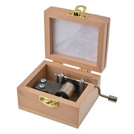 Clayre & Eef | Muziekdoos Wit Bruin 9x6x4 cm | 65655