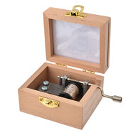 Clayre & Eef | Muziekdoos Wit Bruin 9x6x4 cm | 65660