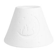 Clayre & Eef | Lampenkap Hang Wit ø 15x10 cm | 6LAK0544
